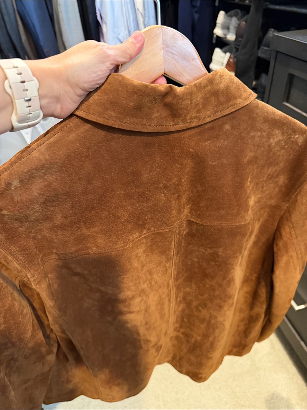 Women’s Zara Suede Leather Collection Leather Jacket in Brown Medium NWT - Picture 3 of 7